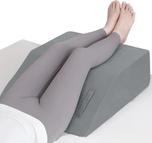 8" H Leg Elevation Pillows for after Surgery Swelling, Memory Foam Bed Wedge Pil - Picture 1 of 7