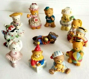 Lot of 12 BC Bronson Collectibles Porcelain Teddy Bears 3" - Picture 1 of 12