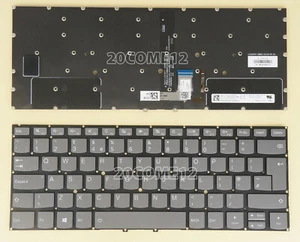 Nuevo teclado retroiluminado gris Reino Unido para Lenovo Yoga C930-13IKB / C930-13IKB - Imagen 1 de 2