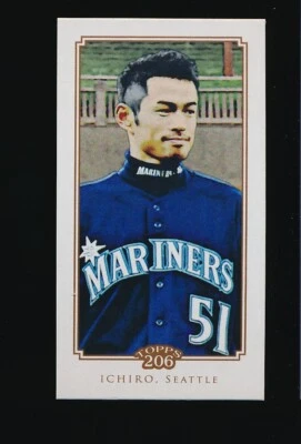 ICHIRO ⚾ 2010 Topps 206 Mini Caramels #52 Seattle Mariners Mint Centered - Image 1 of 2