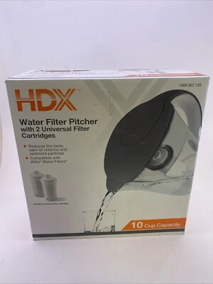 HDX HS530 10-Cup Large Water Filter Pitcher, BPA Free - Image 1 of 4