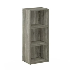 3-Tier Open Shelf Bookcase, French Oak - Picture 1 of 6