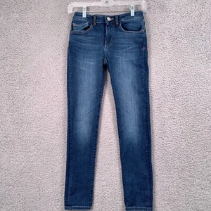 Warp + Weft Girl's Skinny Jeans Size 12 JFK New York City Blue Medium Wash Denim - Picture 1 of 12