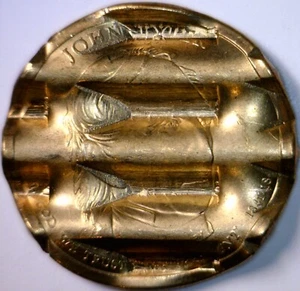 2009 ERROR WAFFLED John Tyler President Dollar $1 CH BU Coin STRUCK Waffle  NR - Picture 1 of 4