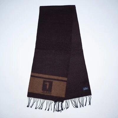 Bufanda de lana lisa marrón para hombre Trussardi JEANS talla única Foto 1 de 4
