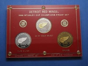 1998 Detroit Red Wings Stanley Cup Champions Silver Proof #40 of 1000 - Picture 1 of 8
