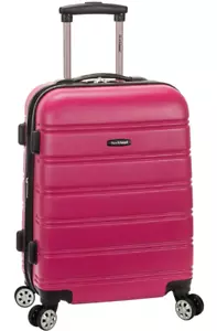 🔥 Rockland Melbourne 20-inch Expandable ABS Carry on Luggage Magenta 2day Trip - Picture 1 of 5