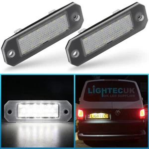 LightecUK 2x LED Number Plate Lights VW TRANSPORTER White Canbus T5 T5.1 T6 T6.1 - Picture 1 of 5