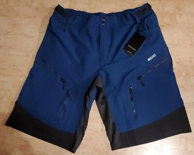 Pantalones Cortos ARSUXEO Para Hombre Calce Suelto MTB Bicicleta Azul Oscuro Talla XX-Grande Foto 1 de 3