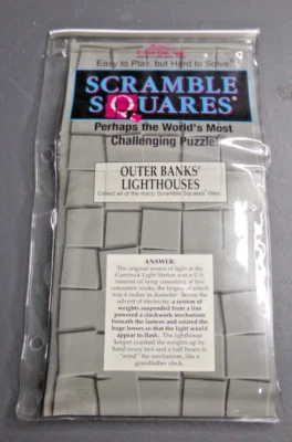SCRAMBLE SQUARES WORLDS MOST CHALLENGING PUZZLE-OUTERBANKS LIGHTHOUSES - Image 1 of 2