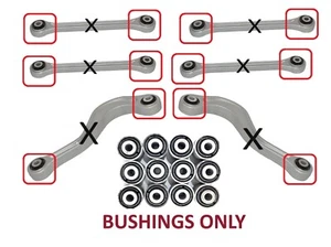 10-16 Porsche Panamera Rear LH & RH Upper Control & Lateral Arms Bushing 12 PCS - Picture 1 of 11