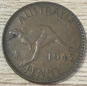 1943 Australian Penny Error Coin (#18) - Picture 1 of 2