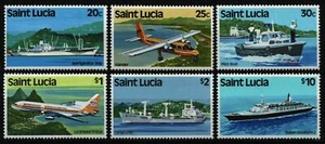 St. Lucia 1984 - Mi-Nr. 505-513 Y ** - MNH - Flugzeuge & Schiffe - Bild 1 von 1