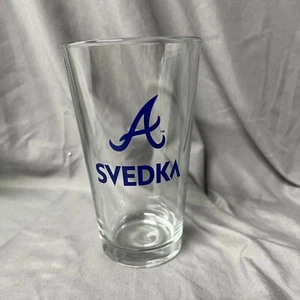 Svedka Vodka Atlanta Braves Drink Pint Glass RARE!!! - Picture 1 of 1