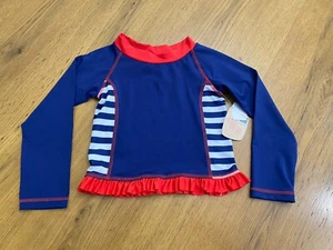 Lily & Dan Girls Swim shirt S 6/6X NWT! Super Cute! Ruffle 🇺🇸🇺🇸 - Picture 1 of 7