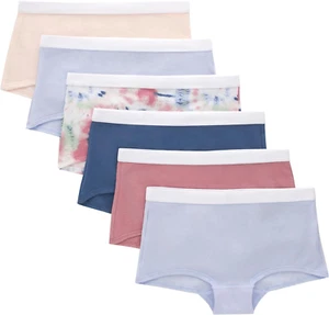 Girls' Originals Underwear,Boys'Hort and Hipster Stretch Cotton,6-Pack - Picture 1 of 12