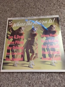 WHERE THE ACTION IS JAN & DEAN ROY ORBISON SEALED LP DESIGN LABEL DLP 210 - Picture 1 of 6