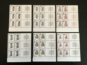 FRANCE1982 Insect Postage Dues Blocks of 6 MNH Yv103-108 (J1021~) - Picture 1 of 2