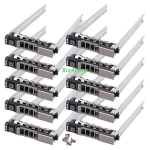 10x G176J 2,5" SAS SATA Festplatten Caddy Tray für Dell PowerEdge R620 R720 R630 - Afbeelding 1 van 9