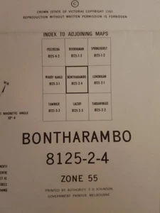 MAP- BONTHARAMBO 8125-2-4 1:25,000 - Bild 1 von 2