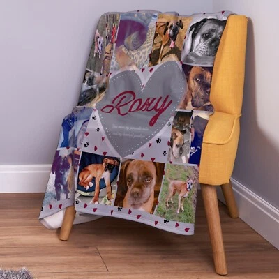 Personalised Photo Blanket - Pet Memorial Fleece - Extra Large - Photo Gift - Image 1 of 4