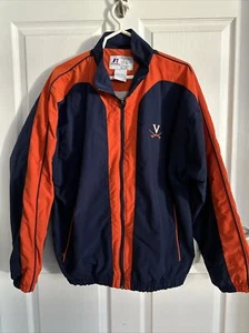 University of Virginia UVA Cavaliers Pullover Windbreaker Russell Athletics Sz L - Picture 1 of 7