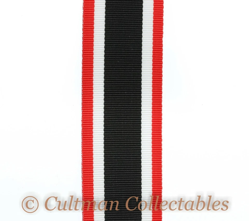 F12. German WW2 War Merit Cross 1939 Medal Ribbon – Full Size - Image 1 of 1