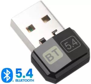 USB Bluetooth Adapter 5.4 For Wireless Speaker Audio Mouse Headset PC Dongle - Picture 1 of 2