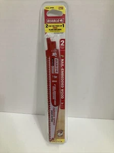 Hoja de madera incrustada en uñas Diablo 9"" DS0906CWSP paquete de 2 6/9 TPI - Imagen 1 de 7