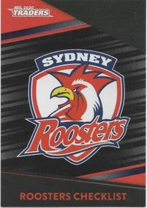 2020 Nrl Traders Platinum Parallel (PS131) Roosters Logo - Picture 1 of 1