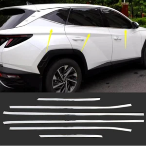 Chrome Car window Bottom strip Cover Trim For Hyundai Tucson 2022-2024 Stainless - Bild 1 von 8