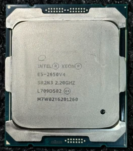 Lot of 3 Intel Xeon E5-2650v4 SR2N3 2.2GHz 12 Cores 105W LGA2011 CPU Processors - Picture 1 of 4