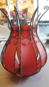 Lampe Teelicht Rot - Bild 1 von 4