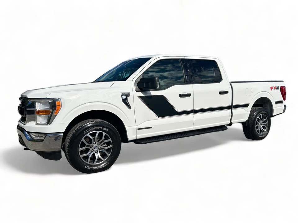 2021-2026 For Ford F150 Decals Side Hockey Stick Two Stripes Vinyl 3M Graphics - Image 1 of 4