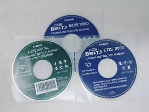 Canon EOS Rebel T3 1100D Instruction Disk & Canon EOS Software Instruction Disk - Picture 1 of 6