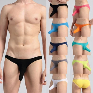 Mens Gay Elephant Nose G-String Thongs Pants Underwear Underpants Modal Briefs - Picture 1 of 22