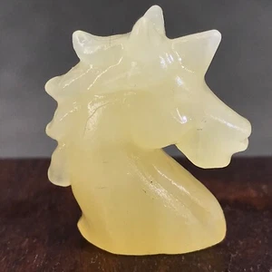 1pcs natural Geode stone unicorn skull quartz crystal carved Figurines 1" - Picture 1 of 12