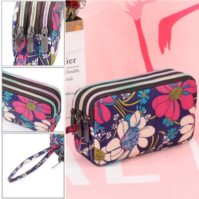 Portafoglio Da Donna Portafoglio Con Pochette Portafoglio In Tela Con ☆ - Immagine 1 di 4