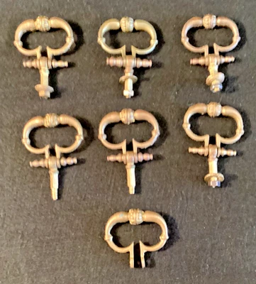 Set of 7 Drawer Handles Gilded Bronze - Image 1 of 3