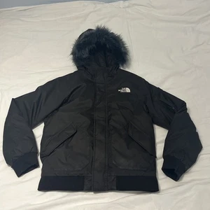 The North Face BOYS Gotham Down Fill 600  Bomber Jacket Dryvent Size XL Preowned - Picture 1 of 13