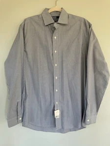 Polo Ralph Lauren shirt westerton mens Medium purple striped two ply cotton - Picture 1 of 15