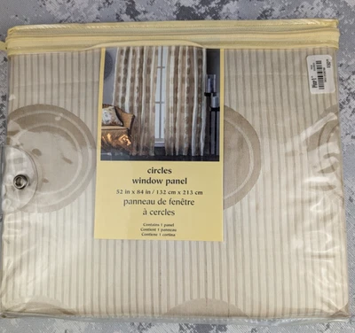 Pier 1 Importaciones NOS Círculos Ventana 1 Panel 52" X 84" Patrón de Lujo NUEVO Foto 1 de 4