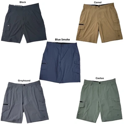 IRON Clothing Men's Flex Waistband Stretch Hybrid Multi Pocket Cargo Short - Image 1 of 3