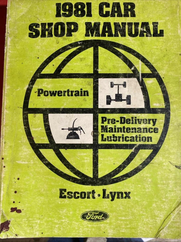 Ford Escort & Mercury Lynx 1981 tren motriz entrega previa manual de mantenimiento V67 Foto 1 de 1