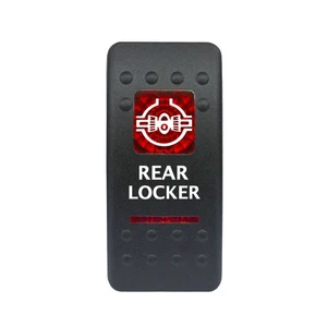 REAR LOCKER 531R Rocker Switch 12V ON-OFF red waterproof - Imagen 1 de 1