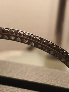 Pandora Original Armreifen- Herzen Zirkonia Email Blau Sterling Silber 925 💎 - Bild 1 von 9