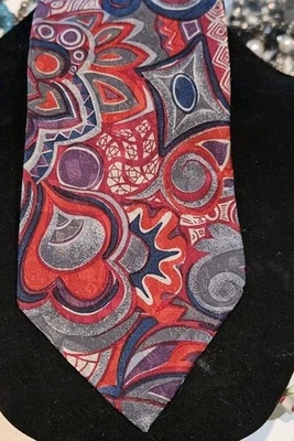 Unea Moda Pure Silk Necktie From Italy Foto 1 de 3