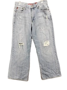 Pantalones de mezclilla Aeropostale para hombre 32x30 corte bota desgastados pierna ancha batidores A-AI87036 - Imagen 1 de 9