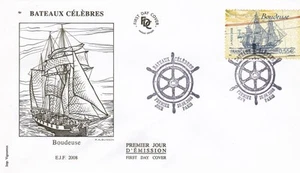 FRANCE 2008 FDC BATEAUX CELEBRES YT 4251 - Imagen 1 de 1