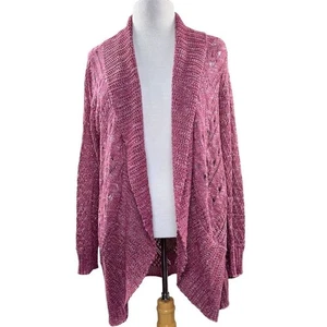 Torrid Damen rosa Strickjacke Pullover Gr. 00 vorne offen Langarm - Bild 1 von 8